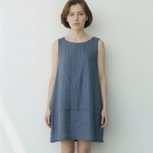 J. Jill Pure Linen blue dress size medium